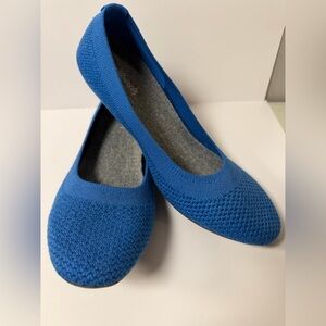 Allbirds Tree Breezers Blue Knit Slip-On Round Toe Ballet Flats Women’s Size 8